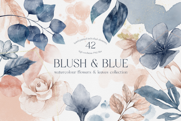 Blush and Blue Leaves Florals Watercolor: A Practical Asset Review