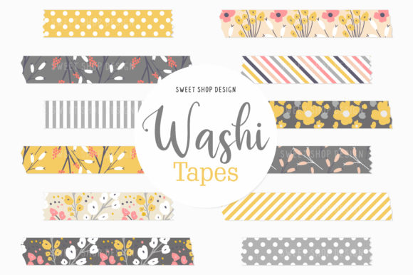 Discover the Versatility of Digital Washi Tape Spring Poppies and Clipart