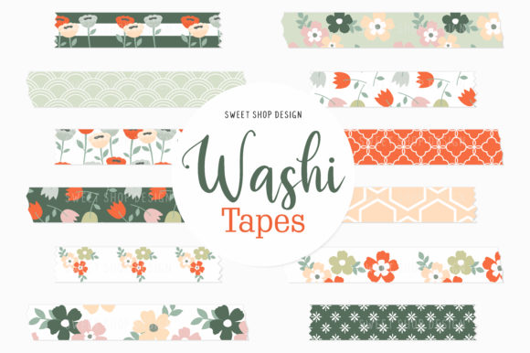 Embrace the Charm of Digital Washi Tape Summer Flowers