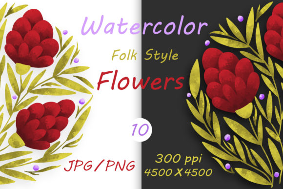 Explore Creative Possibilities with Folk Style Flowers
