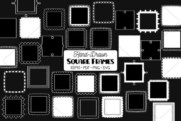 Explore Creative Possibilities with White Hand-Drawn Borders
