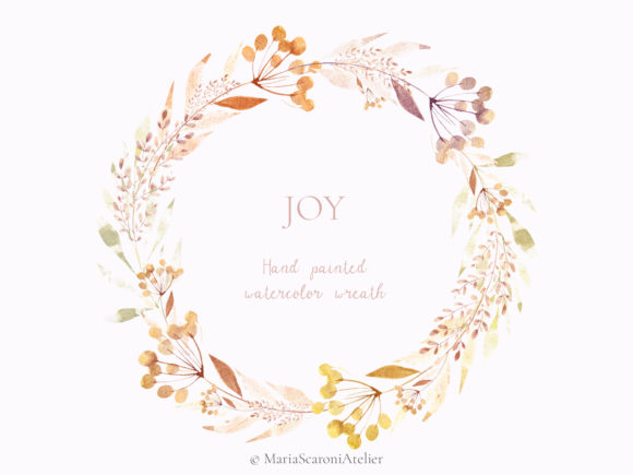 Exploring the Versatility of JOY Hand Painted Watercolor Wreath