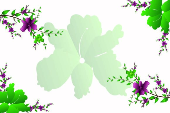 Floral Violet in Modern Graphic Design