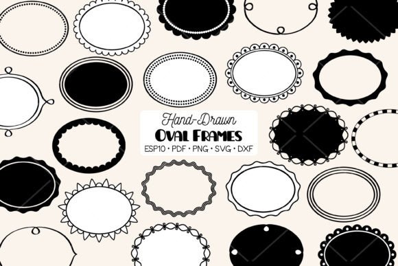 Oval Frames Hand Drawn Border: Selecting the Right Assets for Professional Craft Results