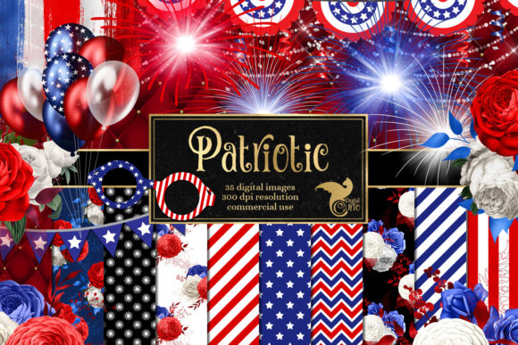 Patriotic Graphics: Elevating Summer Celebrations with Digital Design Assets