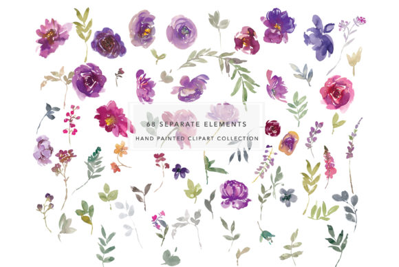 Purple and Magenta Watercolor Florals: A Practical Guide to Usage and Selection