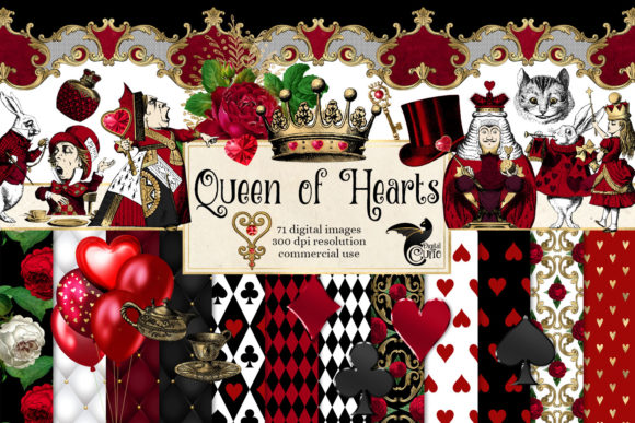 Queen of Hearts Digital Scrapbook Kit Guide