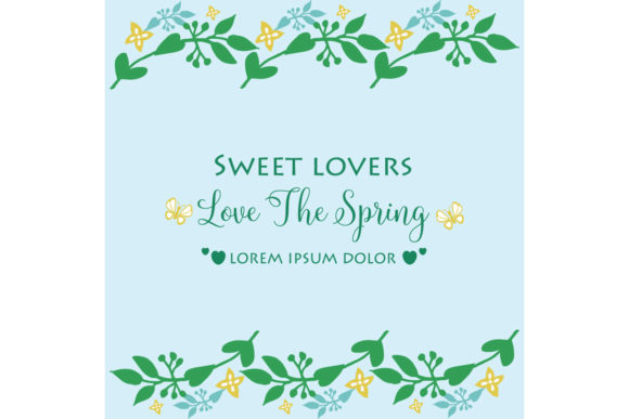Spring Greeting Card with Floral Motif: Designing Modern Love Templates