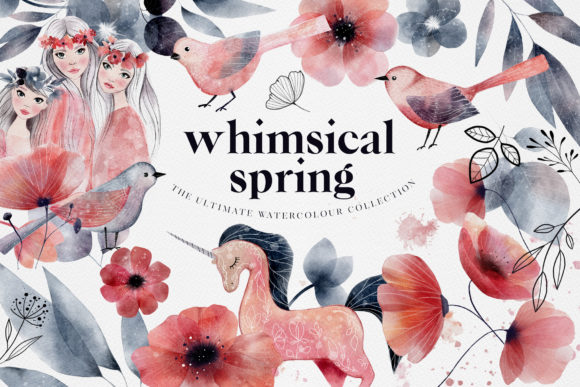 Watercolor Whimsical Spring Collection Guide